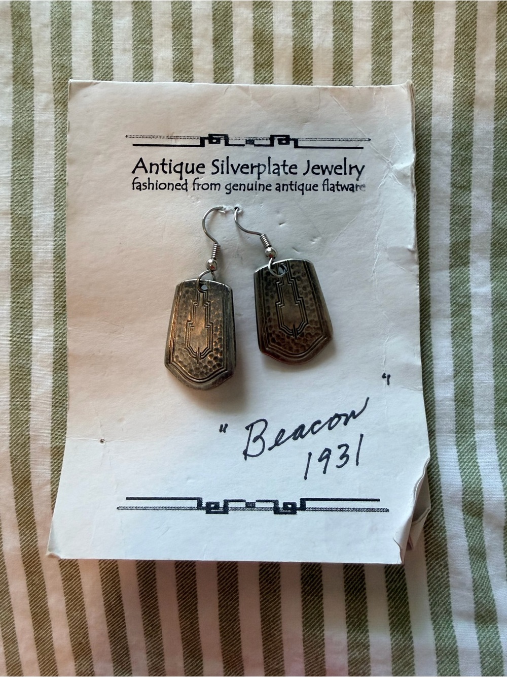 Antique silverplate Earrings